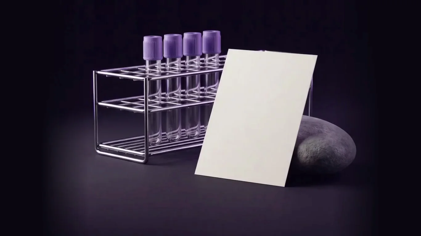 Blood-sample tubes and a blank report card